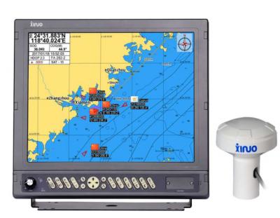 China AIS XINUO 17 Inch Marine Transponder and AIS Receiver with GPS Chart Plotter to Navigate HM-5917 for sale