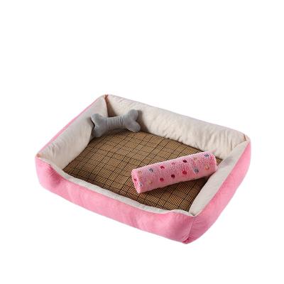 China Soft Breathable Pet Sofa Dog Beds Fleece Nest Dog Baskets Mat Autumn Winter Waterproof Cozy Dog Room for sale