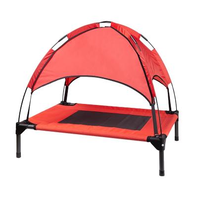 China Hot Sale Breathable Amazon Waterproof Outdoor Adjustable High Dog Tent Bed With Canopy Shade for sale