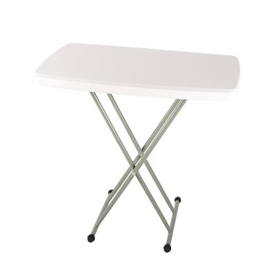 China Wholesale (Height)Adjustable Household Kids Garden Barbecue White Folding Table for sale