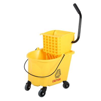 China 28 Liters Sustainable Mister Exchange Broom Double Broom Bucket Trolley for sale