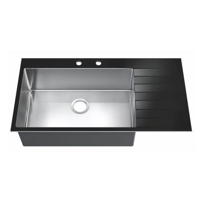 China Without Faucet Wonderful Quality Single Bowl 304 Stainless Steel Special Kitchen Sink for sale