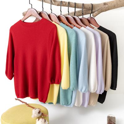 China Anti-pilling RTS in casual long sleeve cashmere sweaters sweaters for women knitted sweater SM681 for sale