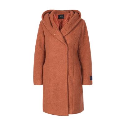 China Anti-wrinkle Caramel Color 25%wool Fleece Coats Designer Wool Long Trench Coat Women for sale