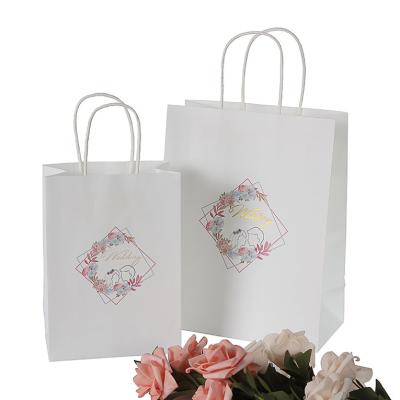 China MZ boutique disposable wedding supplies paper bags for wedding custom gold stamping gift paper bag wedding gift paper bag for sale