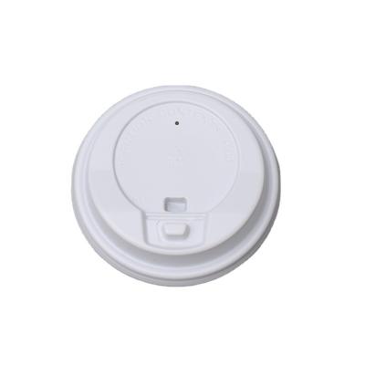 China Non Spill Wholesale Disposable Cap Bubble Tea Cup Lid For Paper Cup Plastic Lid Cover 90mm White Coffee Cup Lid for sale