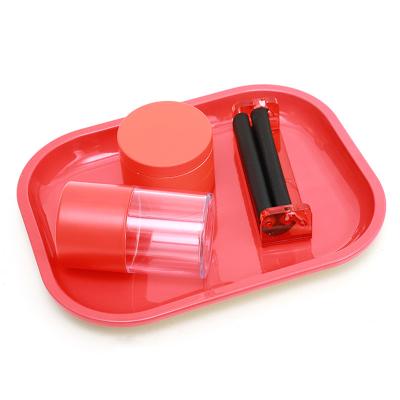 China Custom Multi Design Rolling Tray And Herb Grinder Sets Custom Logo Tray With Grinder for sale