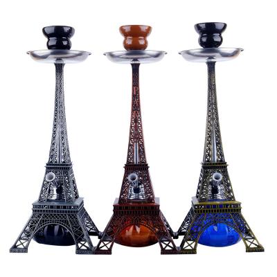 China Wholesale Zinc New Large Hookah Shisha Hookah Double Hose Acrylic Hookah Set for sale