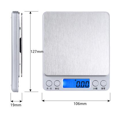 China With Tray Wholesale 1Kg/0.1g Digital Kitchen Scale Food Weight Kitchen Scale for sale