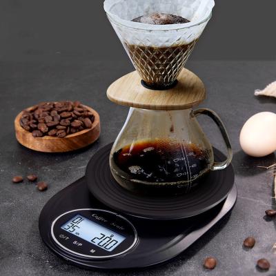 China With Tray Wholesale 5Kg/0.1g Digital Scale Electronic Kitchen Coffee Scale Time Scales for sale