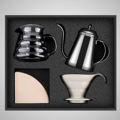 China Viable Wholesale V60 Coffee Tea Gift Sets Cold Brew Coffee Maker Drip Top Set Coffee Kit and Tea Tool Kits for sale