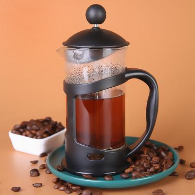 China WITH LID 304 French Glass Press Coffee Maker Portable Borosilicate Pyrex Glass French Press 350Ml Stainless Steel Filter for sale