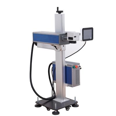 China High Speed ​​Standard Flying CO2 Laser Marking Machine Logo Printer Marking Machine High Traceability for Bottle Coding Date for sale