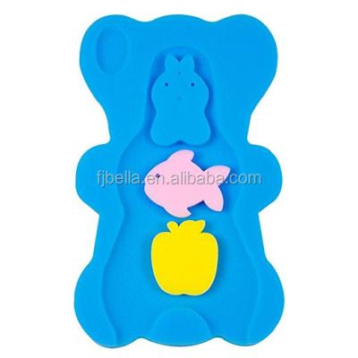 China Soft Eco-friendly Baby Foam Comfortable Bath Sponge Anti Bacterial And Skid Proof Sponge Bath Pad for sale