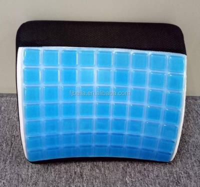 China Cooling Anti-Decubitus Gel Memory Foam Lumbar Support Cushion Pillow for sale