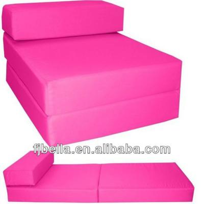 China Pink SOFA BED Block Foam Folding Out Furniture Chair Z Bed Guest Futon In/Outdoor Relaxing for sale