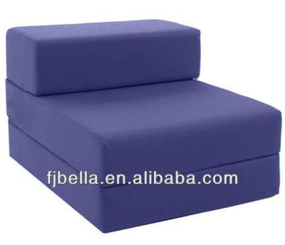 China European Style COTTON Single Chair Sofa Bed Guest Fold Out Matress Foam Blue for sale