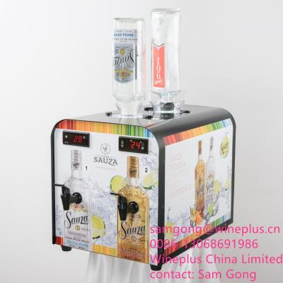 China Double Tank Vodka Chiller Machine / Liquors Chilled Shot Dispenser for sale