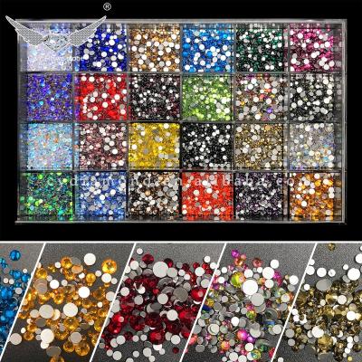 China Flatback C&Y Nail Art Accessories Mix Sizes Round Stones Decoration Crystals Mixed Shapes For Nails Rhinestone for sale