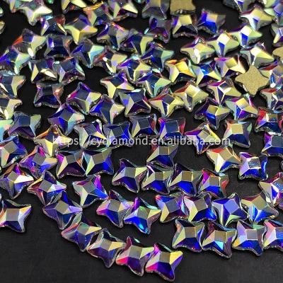 China Wholesale AB Crystal Windmill Shape 3D Flatback Rhinestone For Clothes for sale