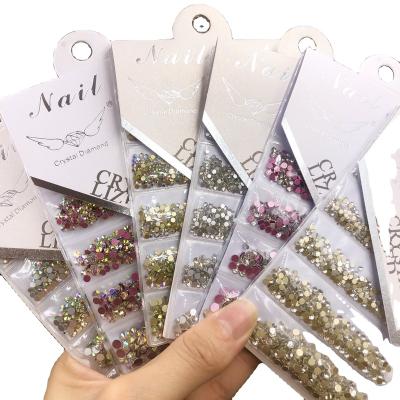 China Wholesale Diamond Diy Nail Art Flatback Flatback Stone Non Hot Fix Designs Rhinestones Set for sale