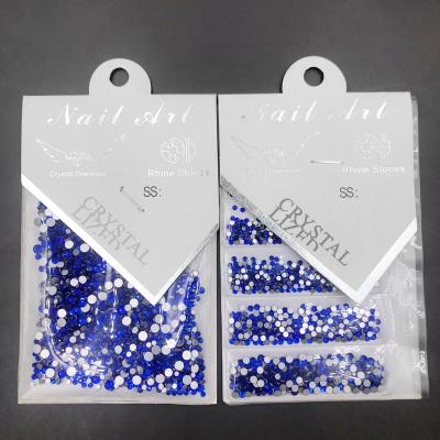 China C&Y Sapphire High Quality Non Hotfix Flatback Flatback Mix Cut Stone Rhinestone For Garment Decoration for sale