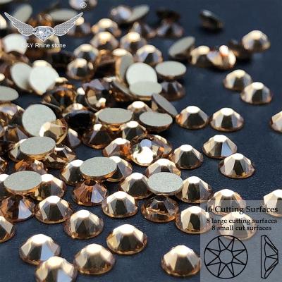 China Flatback C&Y 2088 SS16 L.C.T. 16 Facet Cut Nails Crystal Rhinestone Rhinestones Glass Size Rhinestones for sale