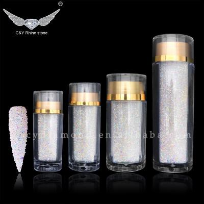 China C&Y 1MM Mini Tiny Micro Crystal ab Point Back Rhinestones High Quality Pixie Dust Rhinestone Nail Stones for sale