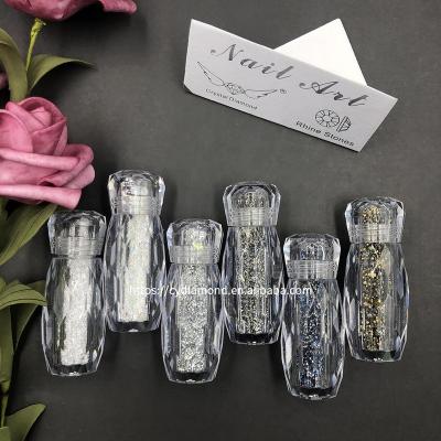 China Wholesale Diamond Pointback Nails Art Glass DIY 5D Pointback Around Loose Fake Stone Pixie Jars Stone 1mm for sale