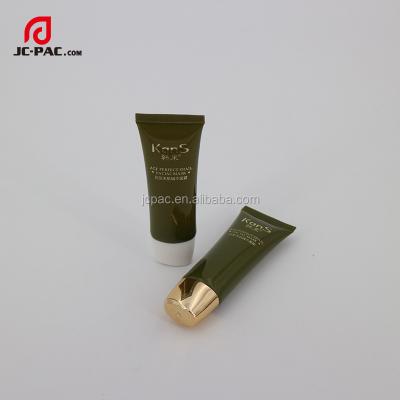 China Plastic toothpaste tube 19mm 25mm packaging, oval plastic tube for cosmetics packaging tube with nozzle tip for sale