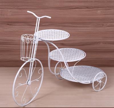 China Sustainable Dessert Dish Bicycle Display Stand For Cake Stand Wedding for sale