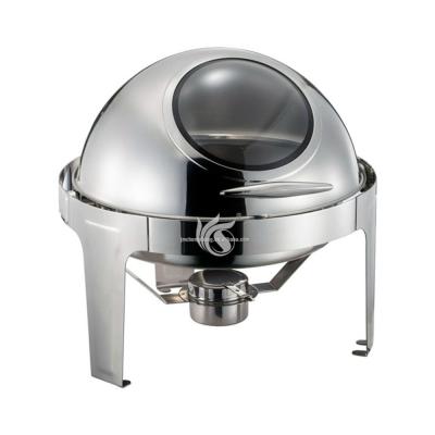 China Hotel Restaurant Used Stainless Steel Dome 6L Chafing Dish for sale