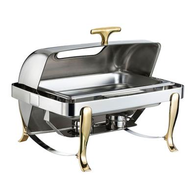 China S/S #201 Commercial Catering Equipments Chafing Dish With Full Restaurants Buffet Hot Server Food Warmer for sale