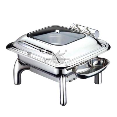 China Buffet Five Star Hotel Buffet Food Heater Stainless Steel Hydraulic Chafing Dish for sale