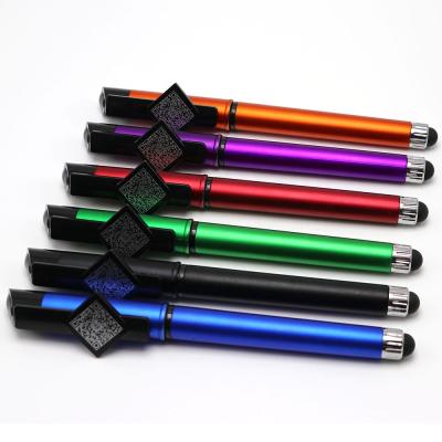 China Customized normal printing logo 3 in 1 QR code plastic gel pen with stylus touch and cellphone holder for sale