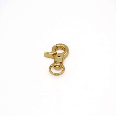 China Durable Circle Gold Swivel Eye Bolt Zinc Alloy Snap Hook Snap Hook Spring Hook for sale