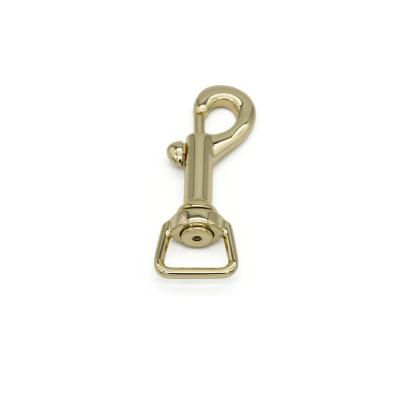 China Durable Bag Accessories Light Weight Zinc Alloy Swivel Gold Snap Hooks Purse Metal Snap Hook for sale