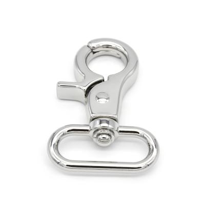 China 26mm Hook Metal Snap Hook Accessories Durable Shiny Nickel Color Swivel Snap Hooks for sale