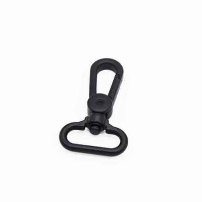 China Matte Black 25mm Broom Hardware Snap Hook High Quality Cute Durable Metal Snap Swivel Hook for sale