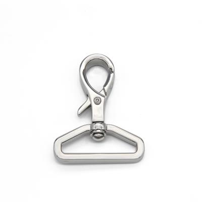 China New Design Swivel Eye Swivel Snap Hook 36mm Durable Shiny Metal Nickel Snap Hook With Custom LOGO for sale