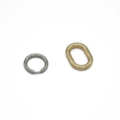 China Durable Customized Metal Zinc Alloy O Ring Round Buckle Circle Ring For Handbag for sale