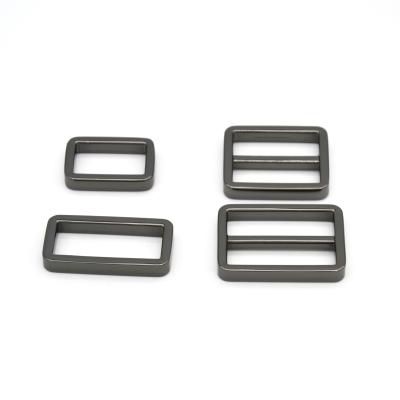 China Square Square Ring Buckle Metal Handbag Rings Durable Zinc Alloy Gunmetal Handbag Rings for sale