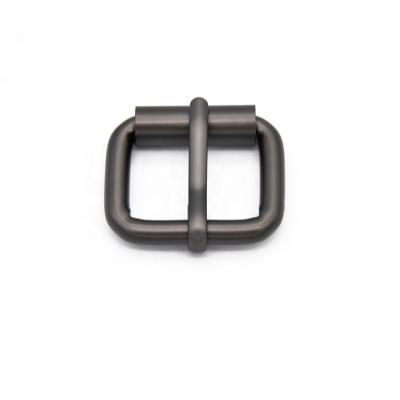 China Durable 25.4mm Black Iron Pin Buckle Bag Accessories Metal Buckle Pearlized For Handbag for sale