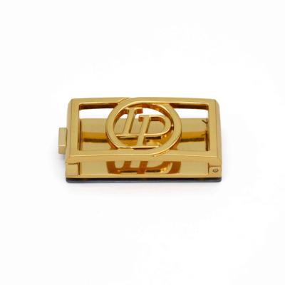 China Buckle Clasp Gold Durable Metal Buckles Connector Clasp Metal Bag Clasp Big Lock for sale