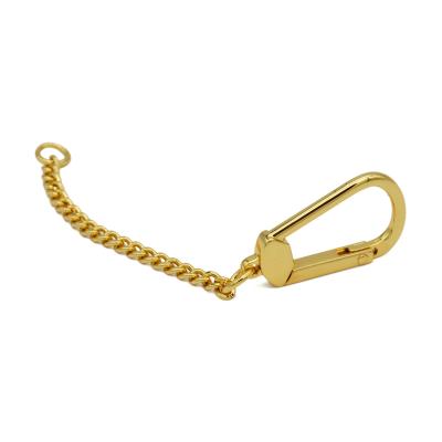 China Hot Selling Accessories Zinc Alloy Custom Metal Good Quality Gold Chain Nickel Free Key Chains for sale