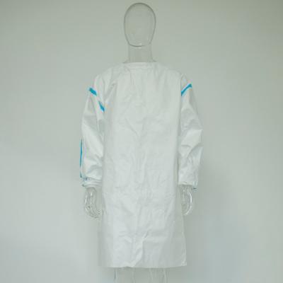 China 50%Polypropylene+50%Polyethylene Medical Disposable TTK PP+PE Isolation Gown for sale