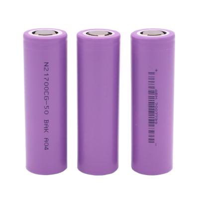 China BOATS Grade A 3.7V NCA BAK 21700 Battery Cells 5000mAh Cylindrical E-Bike AGV EV Tool Electric Power for sale