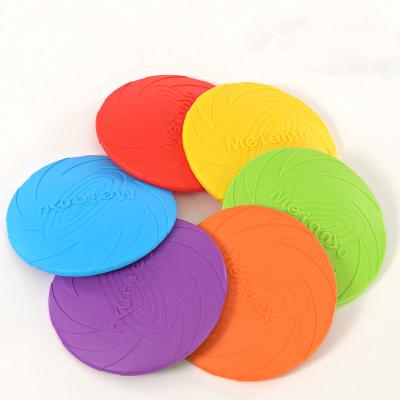 China Outdoor Soft Rubber Training 3 Sizes Sustainable TPR Toy Flying Frisby Interactive For Dogs for sale