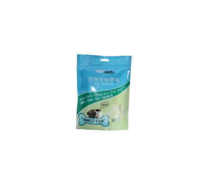 China Factory direct sales recyclable selft- standing pets snack plastic bag for sale