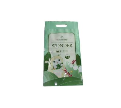 China Printed Recyclable Custom Stand Up Plastic Pet Cat Litter Food Packaging Bag for sale